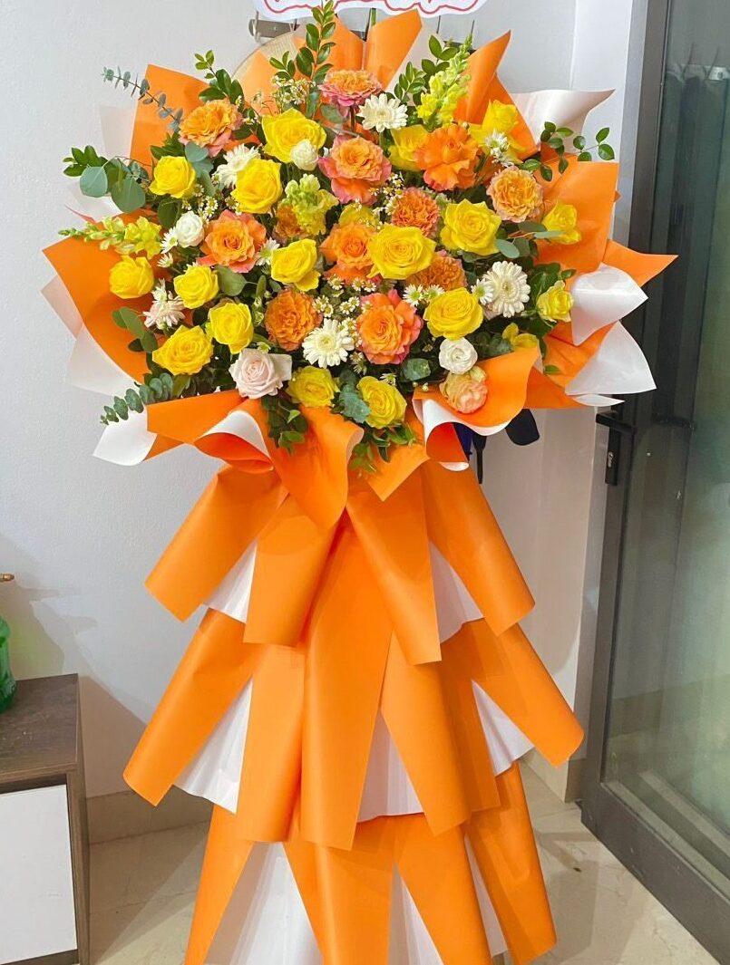 Kệ hoa khai trương Hồng Phát sang trọng Kệ Hoa Khai Trương Hồng Phát