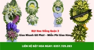 Đặt hoa viếng Quận 3