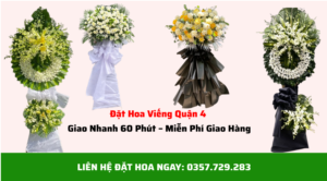 Đặt hoa viếng Quận 4